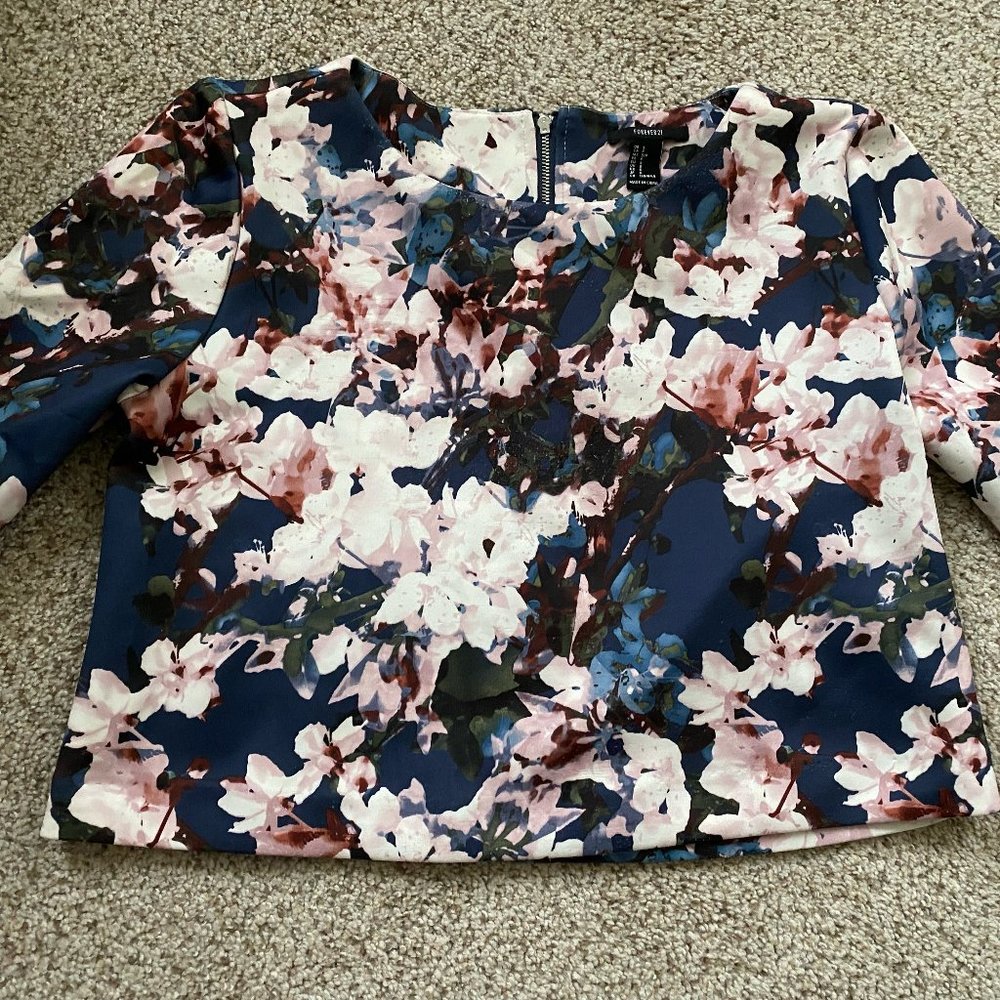 Forever 21 Floral Cropped Top